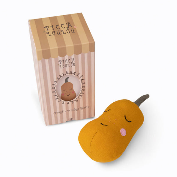 Picca Loulou Pumpkin Penelope Yellow Rattle In Box