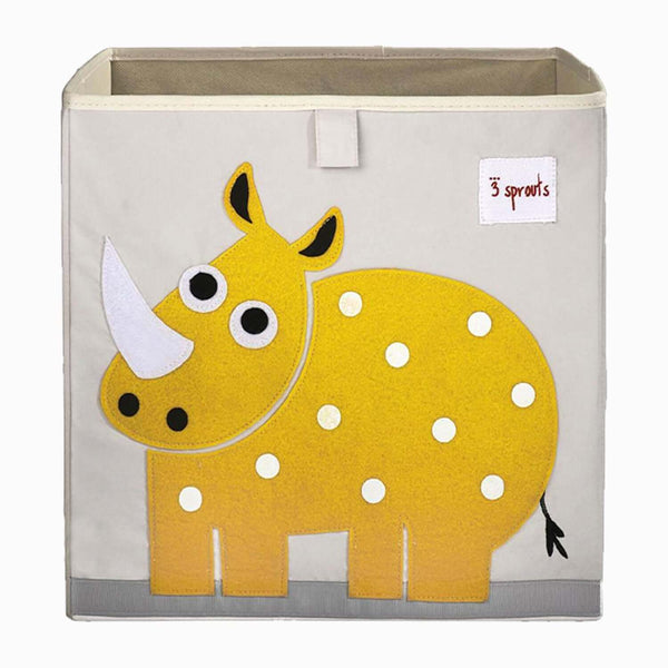 3 Sprouts Storage Box (Rhino) filled with toys in a playroom