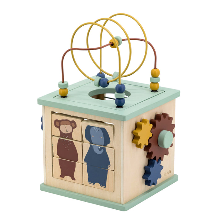 Trixie Wooden 5-in-1 Activity Cube