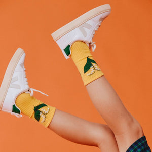 Veja V-10 Kids Lace Trainer - White Pierre Emeraude