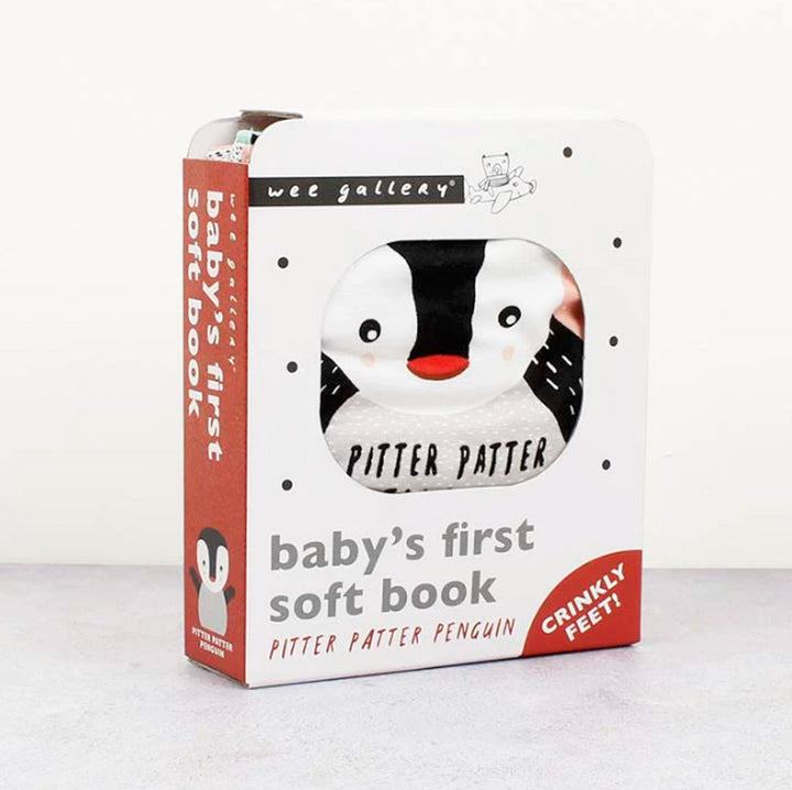 Wee Gallery Baby's First Soft Book - Pitter Patter Penguin