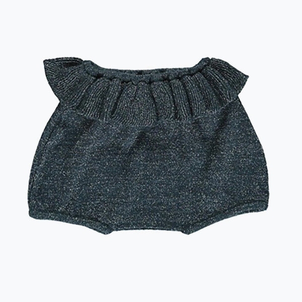 MarMar Copenhagen Pulse Frill Shorts Baby Bloomers - Oily Blue