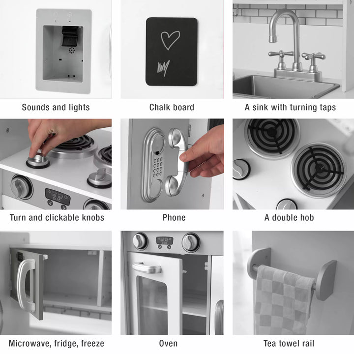 Silver kitchen set toys cheap