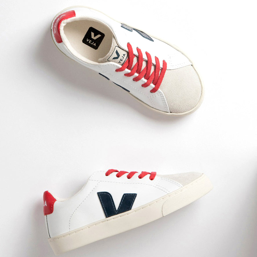 Veja Kids Esplar Leather White Nautico Pekin1
