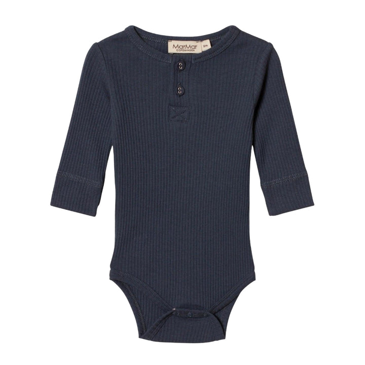 Long-sleeved bodysuit with bottons,