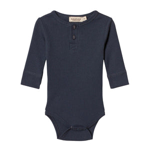 Long-sleeved bodysuit with bottons,