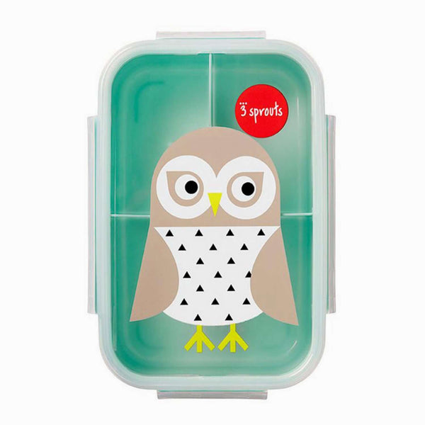 3 Sprouts Kids Bento Lunch Box - Owl