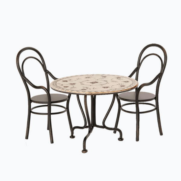 Maileg Dining Table and 2 Chairs Set