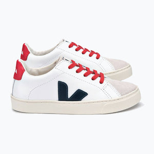 Veja Esplar Leather Lace Trainer - Red